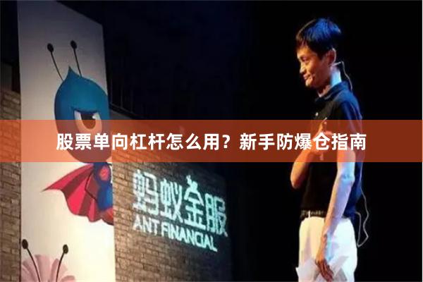 股票单向杠杆怎么用？新手防爆仓指南